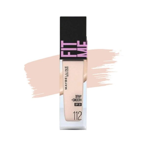 Fit Me Dewy & Smooth Liquid Foundation - 112  30ml-Maybelline